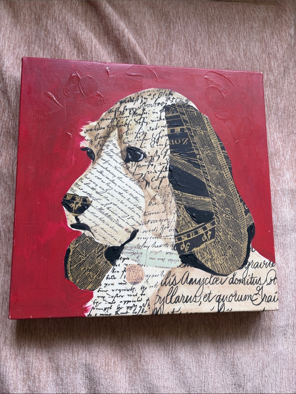 Canvas beagle picture